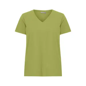 T-shirt com decote em V para mulher fransa Zashoulder 1 image-0
