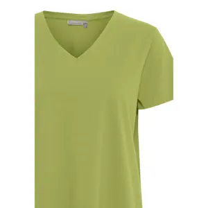 T-shirt com decote em V para mulher fransa Zashoulder 1 image-2