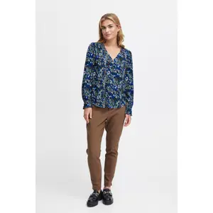 Blusa feminina fransa Flowy image-1