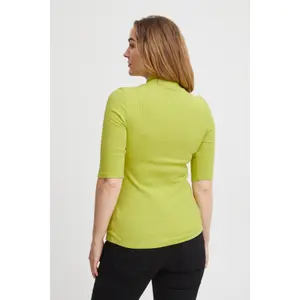 T-shirt de mulher fransa Henley image-3