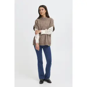 Damski sweter z golfem fransa Sanny 1 image-1