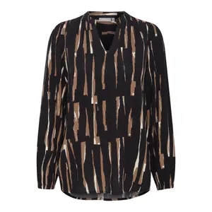 Blusa feminina fransa Glowy image-0