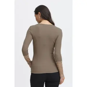 Camiseta de manga larga para mujer fransa Hizamond image-4