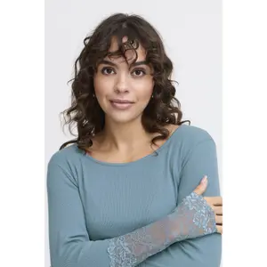 T-shirt de manga comprida feminina fransa Hizamond image-5