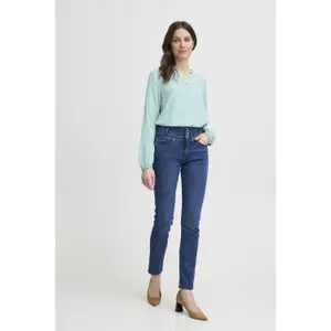 Calças de ganga para mulher fransa Over Hanoi 1 image-1