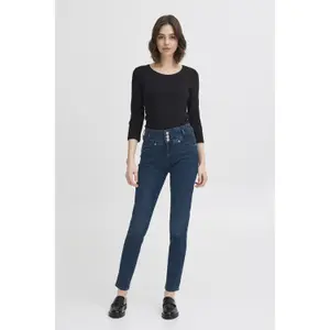 Calças de ganga para mulher fransa Over Hanoi 1 image-1