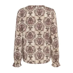 Blusa feminina fransa Flowy 3 image-0