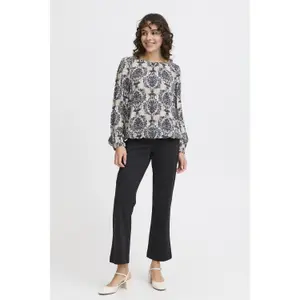 Blusa feminina fransa Flowy BL5 image-2