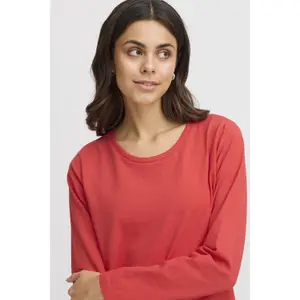 T-shirt de manga comprida feminina fransa Zashoulder 5 image-5