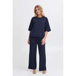 Pullover mit Rundhalsausschnitt Damen fransa Aurora 1 image-2