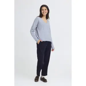 Pullover mit V-Ausschnitt Damen fransa Sanny 8 image-1