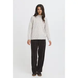 Pullover mit Rundhalsausschnitt Damen fransa Jamie 1 image-3