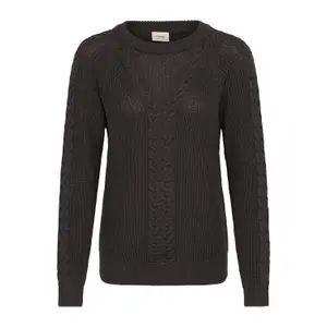 Pullover mit Rundhalsausschnitt Damen fransa Lonnie 1 image-0