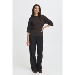 Pullover mit Rundhalsausschnitt Damen fransa Rosel 1 image-1