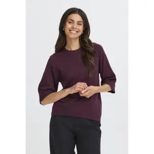 Salta de pescoço redondo de mulher fransa Rosel 1 image-2