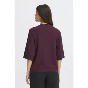 Salta de pescoço redondo de mulher fransa Rosel 1 image-4