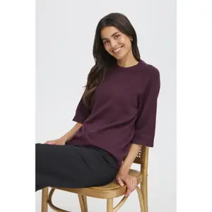 Salta de pescoço redondo de mulher fransa Rosel 1 image-6