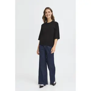 Pullover mit Rundhalsausschnitt Damen fransa Rosel 1 image-1
