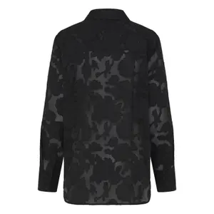 Långärmad skjorta för kvinnor fransa Rhinestone 1 image-1