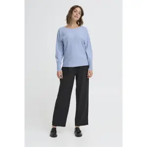 Pullover mit Rundhalsausschnitt Damen fransa Romina 1 image-1