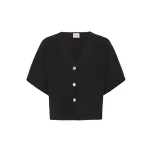 Kortärmad cardigan dam fransa Ita 5 image-0