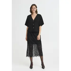 Kortärmad cardigan dam fransa Ita 5 image-3