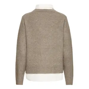 Jumper med rund halsringning för kvinnor fransa Risal 1 image-3