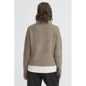 Jumper med rund halsringning för kvinnor fransa Risal 1 image-4