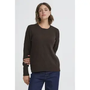 Pullover mit Rundhalsausschnitt Damen fransa Nanni 1 image-2