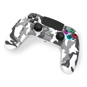 Controlador sem fio camuflado branco para PS4 com entrada para fones de ouvido e botões luminosos Freaks & Geeks image-2