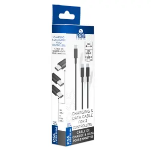 Câble de recharge pour 2 manettes Freaks & Geeks PS5/PS5 slim type C fast image-0