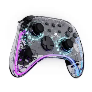 Manette de jeu sans fil Switch/PC polychroma SW avec câble transparent LED Freaks & Geeks image-1