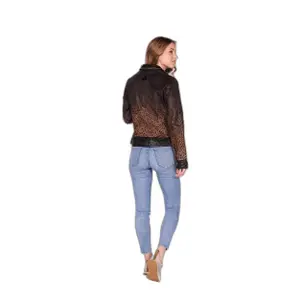 Lederjacke Frau Freaky Nation Miss Cheetah image-5