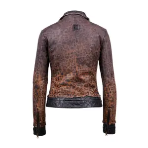 Lederjacke Frau Freaky Nation Miss Cheetah image-3
