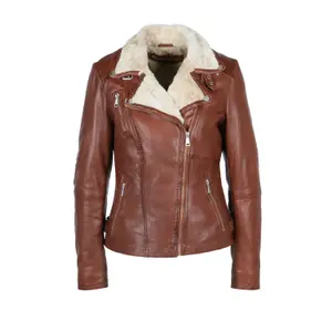 Lederjacke Frau Freaky Nation Winter Biker Princess image-0