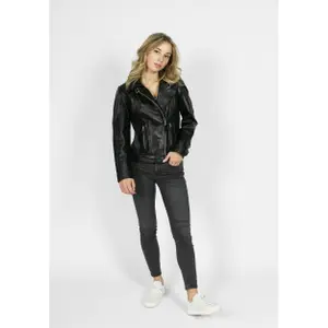 Lederjacke Frau Freaky Nation Aliet image-3