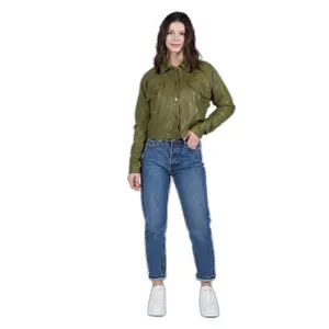 Lederjacke Frau Freaky Nation Natural Star image-2