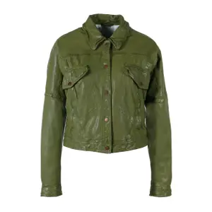 Lederjacke Frau Freaky Nation Natural Star image-0
