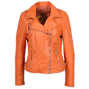 Casaco de cabedal para mulheres Freaky Nation New Biker Princess image-0