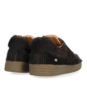 Leather Snake Print Pony Effect Trainers Women Fred de la Bretoniere Zazza Ella image-2