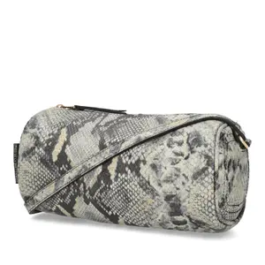 Women's Snake Print Leather Shoulder Bag Fred de la Bretoniere Livia image-1