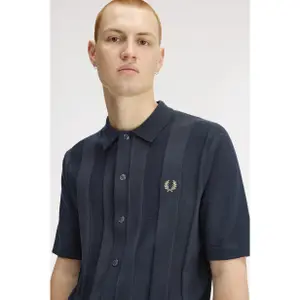 T-shirt Fred Perry Tonal Vertical stripe image-6