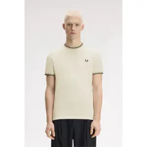 Contrast Trim Double Stripe T-Shirt Fred Perry image-2