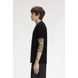 Contrast Trim Double Stripe T-Shirt Fred Perry image-3