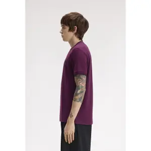 Contrast Trim Double Stripe T-Shirt Fred Perry image-4