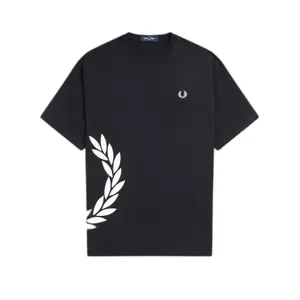 T-shirt με υφή κορώνας Fred Perry Laurel image-0