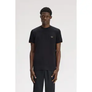 T-shirt a maniche in maglia Fred Perry image-2