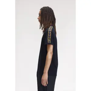 T-shirt Fred Perry Contrast Tape Ringer image-1