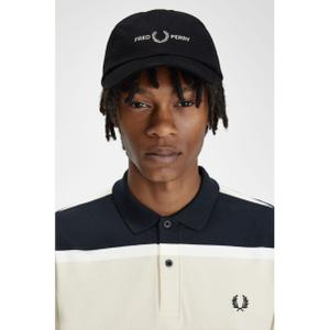 Boné de basebol em sarja Fred Perry Graphic Branded image-3