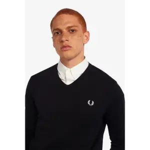 Jersey de cuello en V Fred Perry Classic image-5
